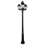 Фонарный столб Fumagalli Anna E22.157.S31.AYF1R цвет плафона/подвески Опал, Черный, цвет арматуры Черный