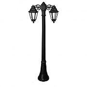 Фонарный столб Fumagalli Anna E22.158.S20.AXF1RDN цвет плафона/подвески Прозрачный, цвет арматуры Черный