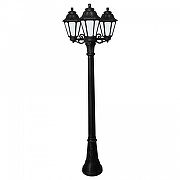 Фонарный столб Fumagalli Anna E22.158.S30.AXF1R цвет плафона/подвески Прозрачный, цвет арматуры Черный