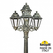 Фонарный столб Fumagalli Anna E22.158.S31.BXF1R цвет плафона/подвески Прозрачный, цвет арматуры Бронза-1