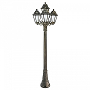 Фонарный столб Fumagalli Anna E22.158.S31.BYF1R цвет плафона/подвески Бронза, Опал, цвет арматуры Бронза