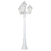 Фонарный столб Fumagalli Anna E22.158.S31.WYF1R цвет плафона/подвески Опал, цвет арматуры Белый