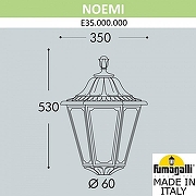 Плафон полимерный Fumagalli Noemi E35.000.000.WYH27 цвет Белый-1