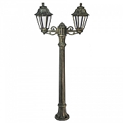 Фонарный столб Fumagalli Anna E22.163.S20.BXF1R цвет плафона/подвески Прозрачный, цвет арматуры Бронза