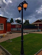 Фонарный столб Fumagalli Noemi E35.205.R20.AYH27DN цвет плафона/подвески Опал, цвет арматуры Черный-4