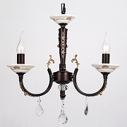 Люстра Lucia Tucci Messina MESSINA 143.3 brown цвет плафона/подвески Прозрачный, цвет арматуры Белый, Коричневый