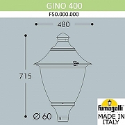 Плафон полимерный Fumagalli Gino F50.000.000.AXE27 цвет Черный-2