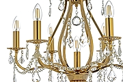 Люстра Arti Lampadari Ercolano Ercolano E 1.1.6.602 G цвет плафона/подвески Прозрачный, цвет арматуры Золото-5