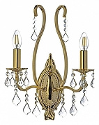 Бра Arti Lampadari Ercolano Ercolano E 2.1.2.602 G цвет плафона/подвески Прозрачный, цвет арматуры Золото