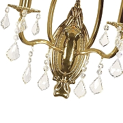 Бра Arti Lampadari Ercolano Ercolano E 2.1.2.602 G цвет плафона/подвески Прозрачный, цвет арматуры Золото-5