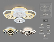 Люстра Ambrella Light FA FA2951 цвет плафона/подвески Белый, Прозрачный, цвет арматуры Белый-1