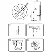 Бра Ambrella Light FA FA2955 цвет плафона/подвески Белый, Прозрачный, цвет арматуры Белый-6