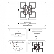 Люстра Ambrella Light FA FA3921 цвет плафона/подвески Прозрачный, цвет арматуры Белый-7