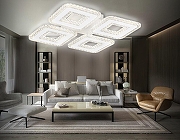 Люстра Ambrella Light FA FA4004 цвет плафона/подвески Белый, Прозрачный, цвет арматуры Белый-2