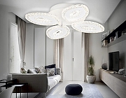 Люстра Ambrella Light FA FA4012 цвет плафона/подвески Белый, Прозрачный, цвет арматуры Белый-2
