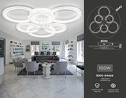 Люстра Ambrella Light FA FA4085 цвет плафона/подвески Белый, Прозрачный, цвет арматуры Белый-1