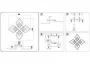 Люстра Ambrella Light FA FA4281 цвет плафона/подвески Белый, Прозрачный, цвет арматуры Белый-14