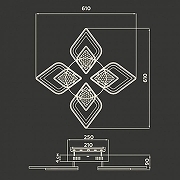 Люстра Ambrella Light FA FA4285 цвет плафона/подвески Белый, Прозрачный, цвет арматуры Белый-6