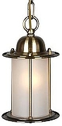 Подвесной светильник Omnilux Ferro OML-50306-01 цвет плафона/подвески Белый, цвет арматуры Бронза, Коричневый