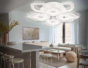 Люстра Ambrella Light FA FA4294 цвет плафона/подвески Белый, Прозрачный, цвет арматуры Белый-2