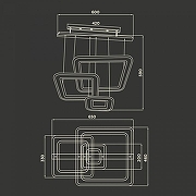 Подвесной светильник Ambrella Light FA FA4329 цвет плафона/подвески Белый, цвет арматуры Белый-5