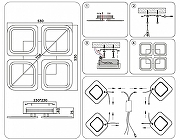 Люстра Ambrella Light FA FA4375 цвет плафона/подвески Белый, цвет арматуры Белый-12