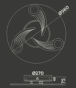 Люстра Ambrella Light FA FA4475 цвет плафона/подвески Белый, Прозрачный, цвет арматуры Белый-8