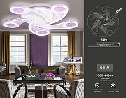 Люстра Ambrella Light FA FA4476 цвет плафона/подвески Белый, Прозрачный, цвет арматуры Белый-1