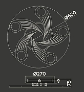 Люстра Ambrella Light FA FA4476 цвет плафона/подвески Белый, Прозрачный, цвет арматуры Белый-9
