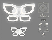 Люстра Ambrella Light FA FA4488 цвет плафона/подвески Белый, цвет арматуры Белый-3