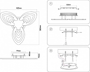 Люстра Ambrella Light FA FA4545 цвет плафона/подвески Белый, цвет арматуры Белый-11