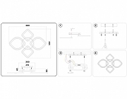 Люстра Ambrella Light FA FA5147 цвет плафона/подвески Белый, Прозрачный, цвет арматуры Белый-5