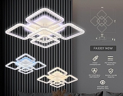 Люстра Ambrella Light FA FA5301 цвет плафона/подвески Белый, Прозрачный, цвет арматуры Белый-2