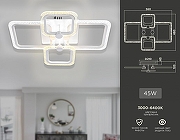 Люстра Ambrella Light FA FA5309 цвет плафона/подвески Белый, Прозрачный, цвет арматуры Белый-9