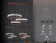 Подвесной светильник Ambrella Light FA FA6162 цвет плафона/подвески Белый, Прозрачный, цвет арматуры Коричневый-1