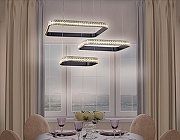 Подвесной светильник Ambrella Light FA FA6166 цвет плафона/подвески Белый, Прозрачный, цвет арматуры Черный-1