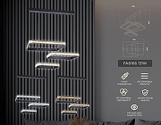 Подвесной светильник Ambrella Light FA FA6166 цвет плафона/подвески Белый, Прозрачный, цвет арматуры Черный-2