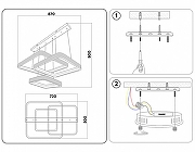 Подвесной светильник Ambrella Light FA FA6166 цвет плафона/подвески Белый, Прозрачный, цвет арматуры Черный-8