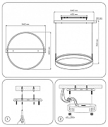 Подвесной светильник Ambrella Light FA FA6605 цвет плафона/подвески Белый, цвет арматуры Белый-5