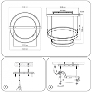 Подвесной светильник Ambrella Light FA FA6615 цвет плафона/подвески Белый, цвет арматуры Белый-5