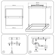 Подвесной светильник Ambrella Light FA FA6626 цвет плафона/подвески Белый, Черный, цвет арматуры Черный-5