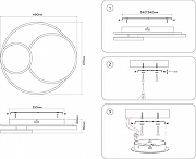 Накладной светильник Ambrella Light FA FA7719 цвет плафона/подвески Белый, Черный, цвет арматуры Белый-6