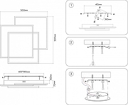 Накладной светильник Ambrella Light FA FA7723 цвет плафона/подвески Белый, Черный, цвет арматуры Белый-6