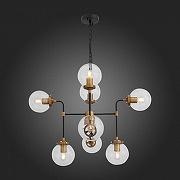 Люстра ST-Luce Varieta SL234.403.08 цвет плафона/подвески Прозрачный, цвет арматуры Золото, Черный-2