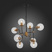 Люстра ST-Luce Varieta SL234.403.08 цвет плафона/подвески Прозрачный, цвет арматуры Золото, Черный-3