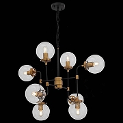 Люстра ST-Luce Varieta SL234.403.08 цвет плафона/подвески Прозрачный, цвет арматуры Золото, Черный-4