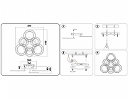 Люстра Ambrella Light FA FA8805 цвет плафона/подвески Белый, цвет арматуры Белый-6