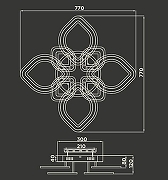 Люстра Ambrella Light FA FA8844 цвет плафона/подвески Белый, цвет арматуры Белый-5