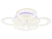 Люстра Ambrella Light FA FA8854 цвет плафона/подвески Белый, Прозрачный, цвет арматуры Белый