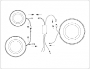 Люстра Ambrella Light FA FA8867 цвет плафона/подвески Белый, Прозрачный, цвет арматуры Белый-7